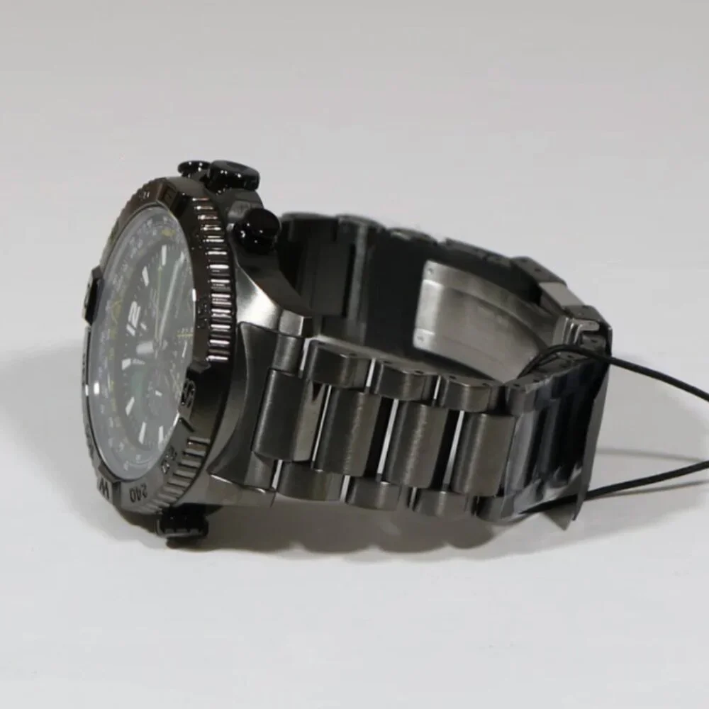 Citizen Men's Navihawk 48mm Chronograph Date Eco-Drive Gray Watch